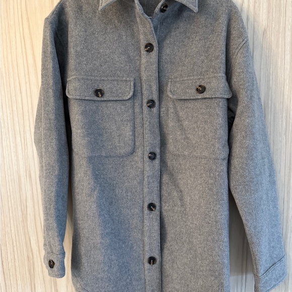 Beyond Yoga Insulated Wool Button-Up Jacket - Picture 2 of 5